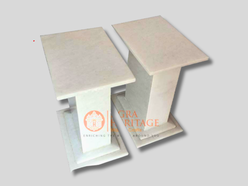 Marble Pair of  Stand Base For Table Decor